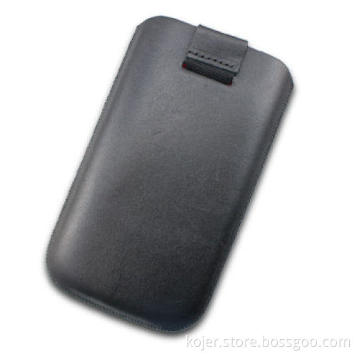PU Leather Case for Apple's iPhone 4, with Retractable Pull-tab and Smooth Texture